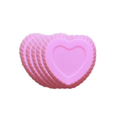 Juego de 6 Capacillos de Corazón (7cm)