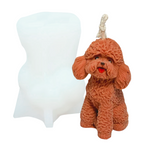 Molde Perrito Puddle 3D para Vela