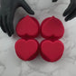 Molde De Silicón 4 Corazones Grandes