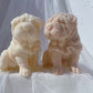Molde Perro Shar Pie 3D