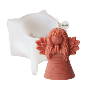 Molde Ángel en oración 3D para vela