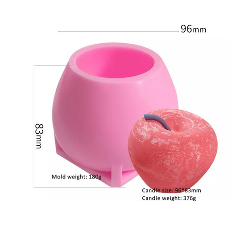 Molde de 3 manzanas 3D más palitos