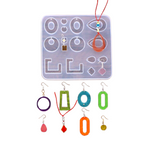 Molde de Silicón Para Variedad Aretes y Joyería en Resina