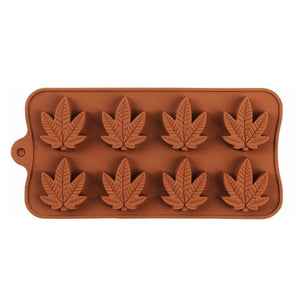 Molde Hojas Weed