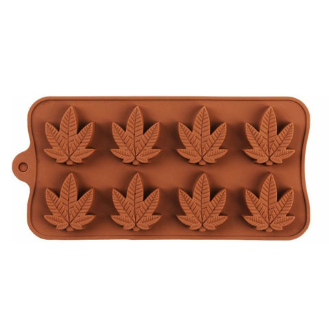Molde Hojas Weed