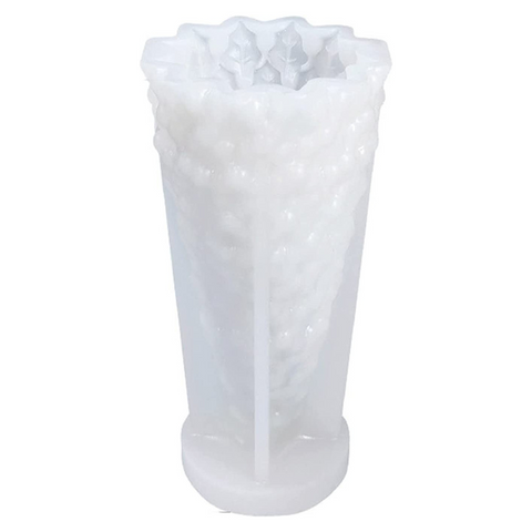 Molde Arbolito Navideño Hojitas 3D