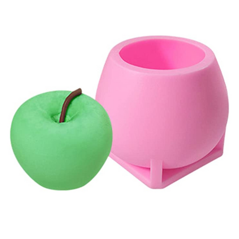 Molde de 3 manzanas 3D más palitos