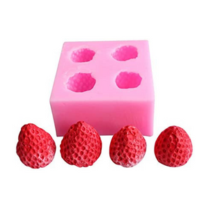 Molde 4 Fresas 3D