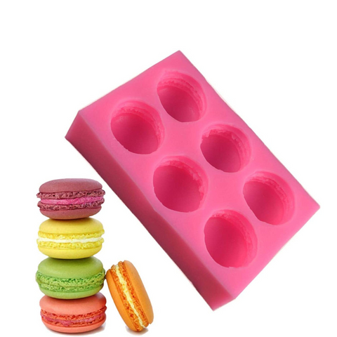 Molde Silicón 6 Macarrons Fondat