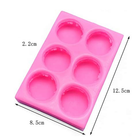 Molde Silicón 6 Macarrons Fondat