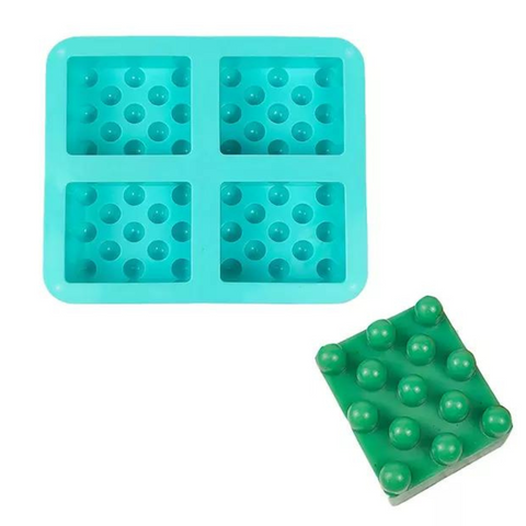 Molde 4 Jabones Exfoliantes Rectangulares