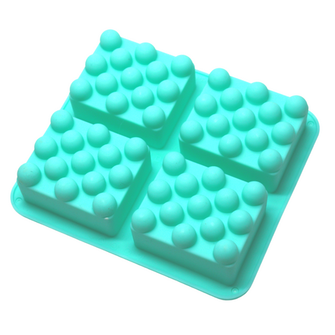 Molde 4 Jabones Exfoliantes Rectangulares