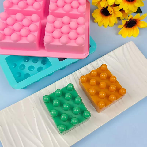 Molde 4 Jabones Exfoliantes Rectangulares