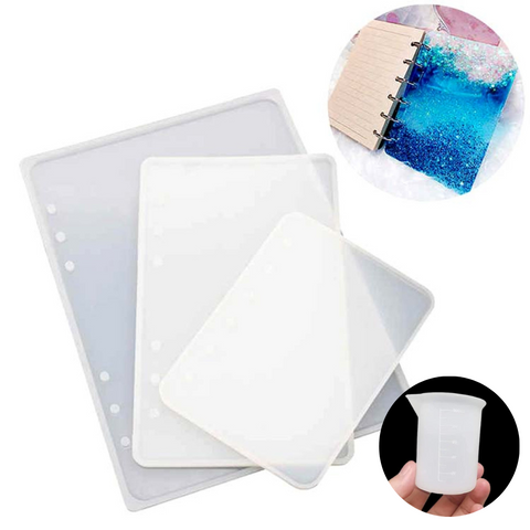Set Moldes de Libretas + Vaso medidor