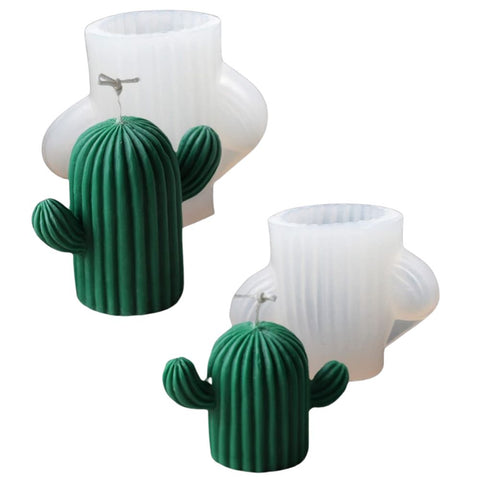 Moldes de Silicón Cactus para Vela Decorativa