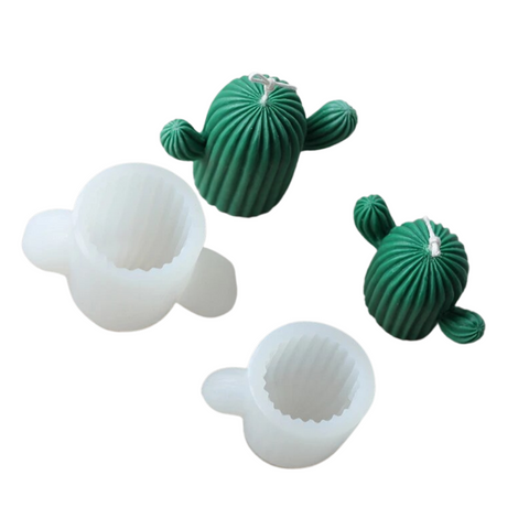 Moldes de Silicón Cactus para Vela Decorativa