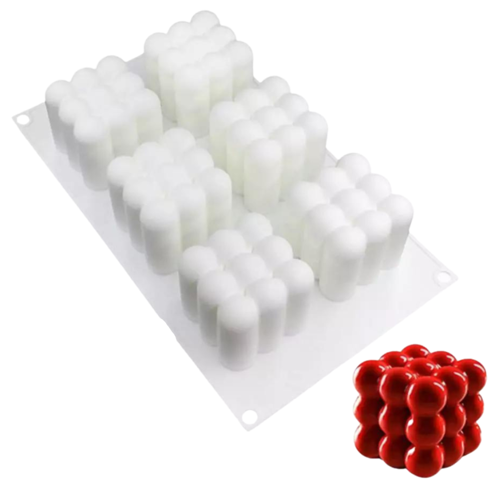 Molde Cubo Rubik Bubble Candle
