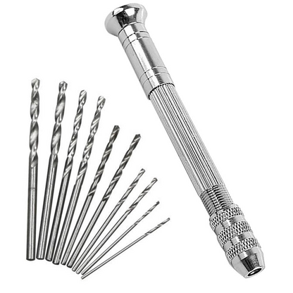 Taladro Manual resina 10 brocas
